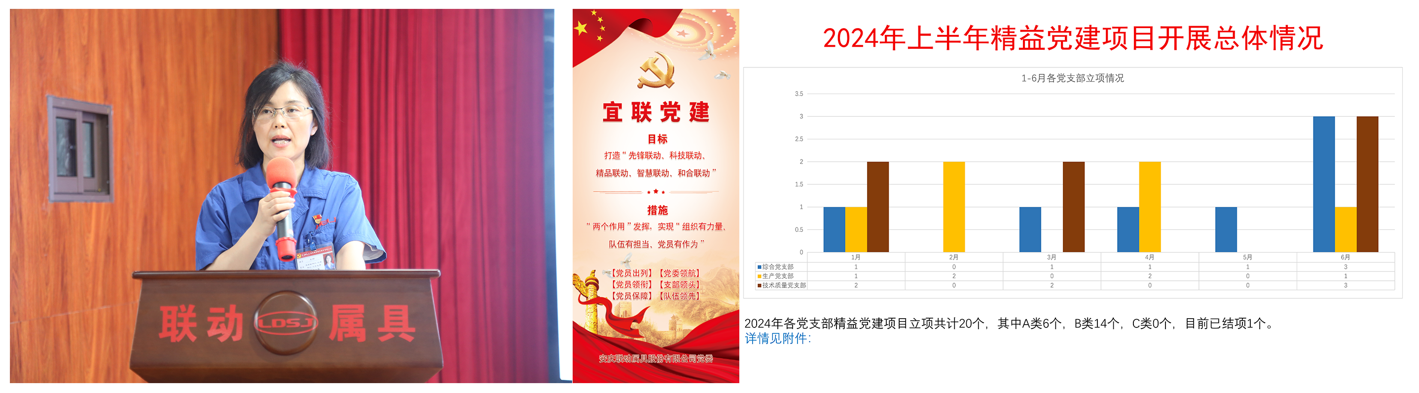 公司党委副书记、纪委书记王丽解读“宜联党建”品牌并传递2024年上半年精益党建项目发展情况.png